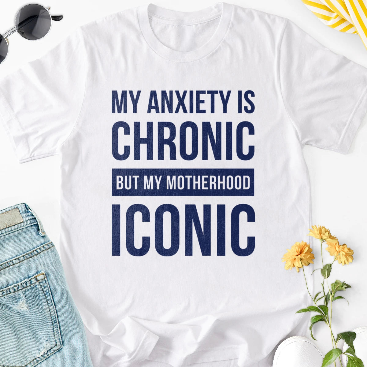 My Anxiety Is Chronic Adult Tee
