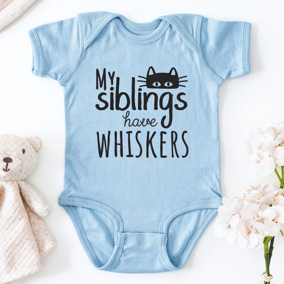 My Siblings Have Whiskers Baby Bodysuit