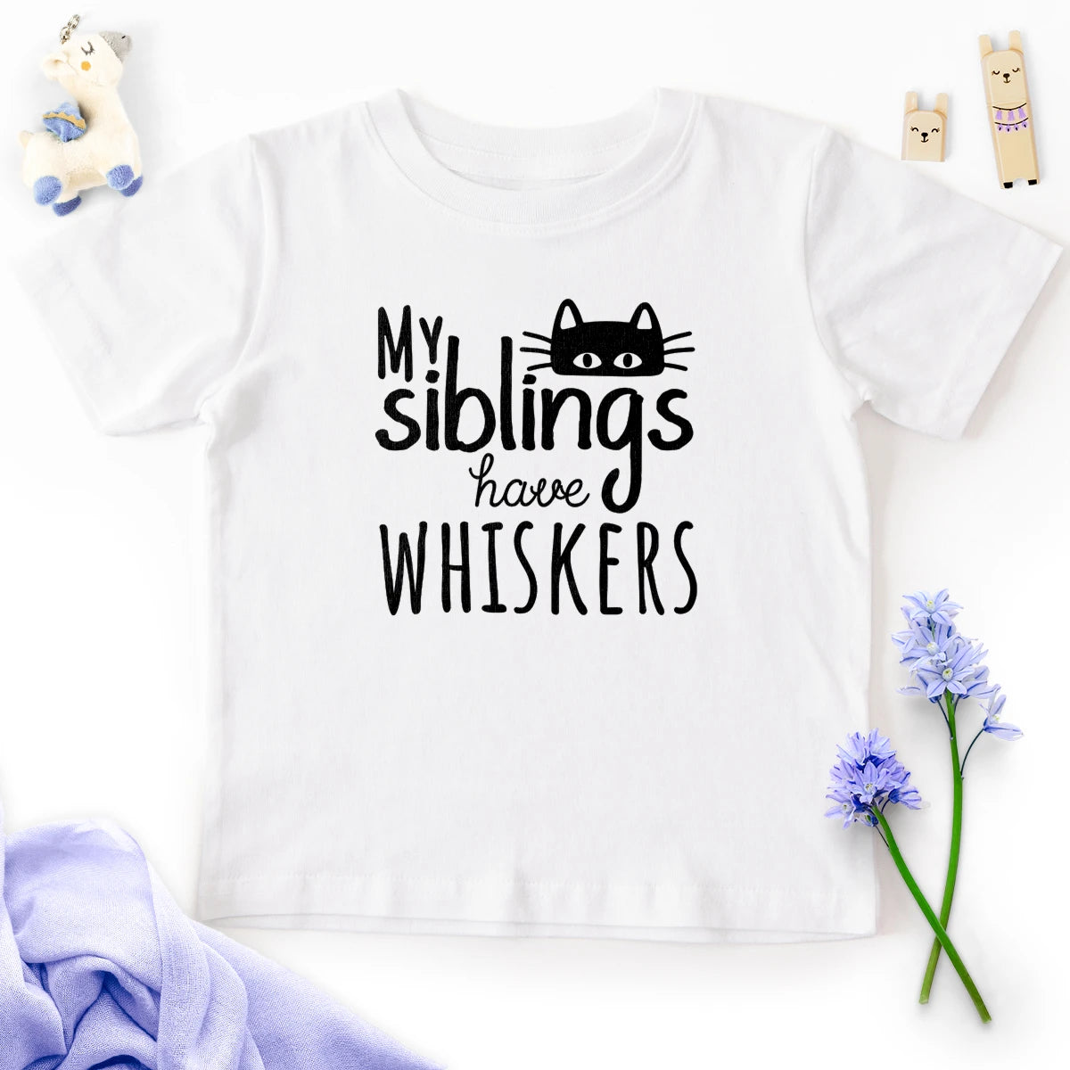 My Siblings Have Whiskers Kids Tee