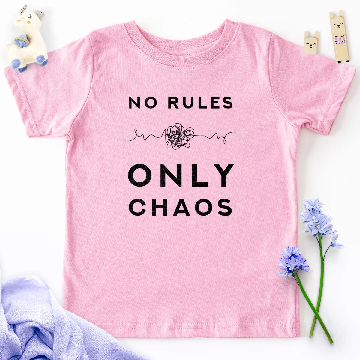 No Rules - Only Chaos Kids Tee