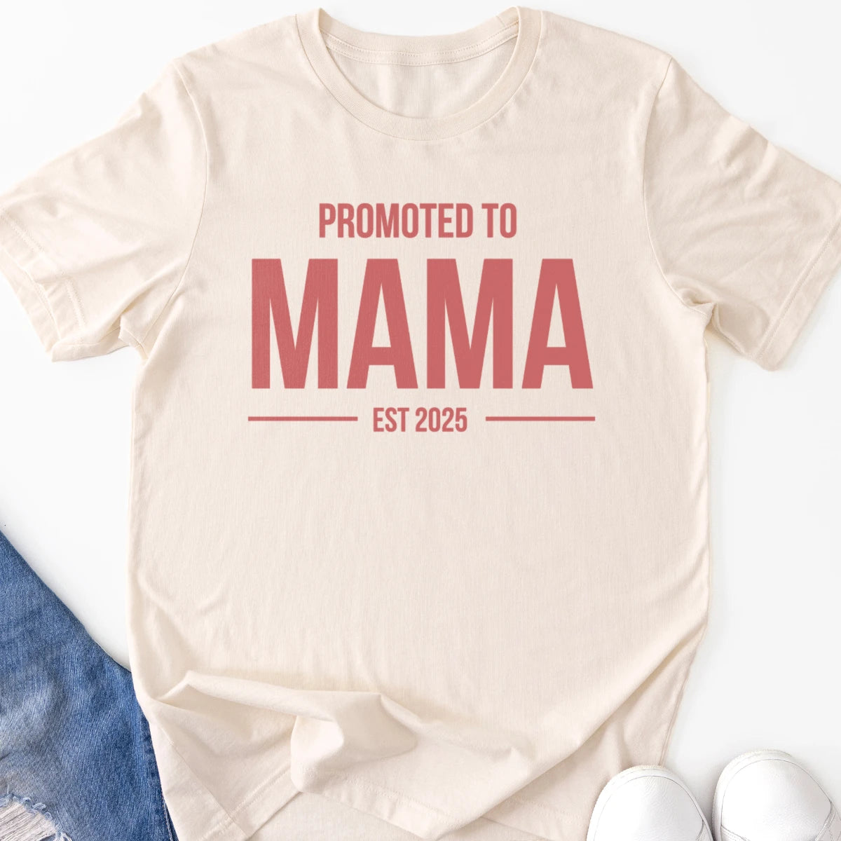 Promoted to Mama est. 2025 Adult Tee
